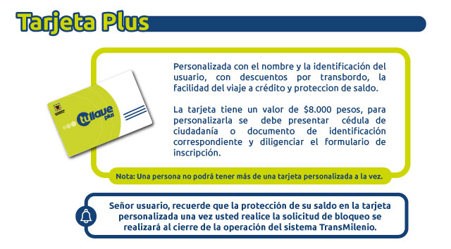 Tarjeta plus