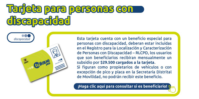 Tarjeta discapacidad